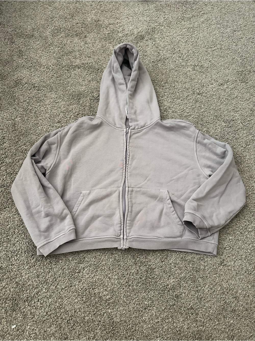 SKIMS Full-Zip Cropped Hoodie